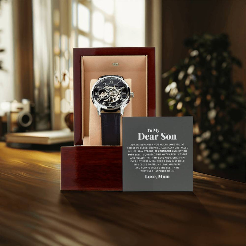 To My Dear Son Always Remember I Love You – Openwork Watch